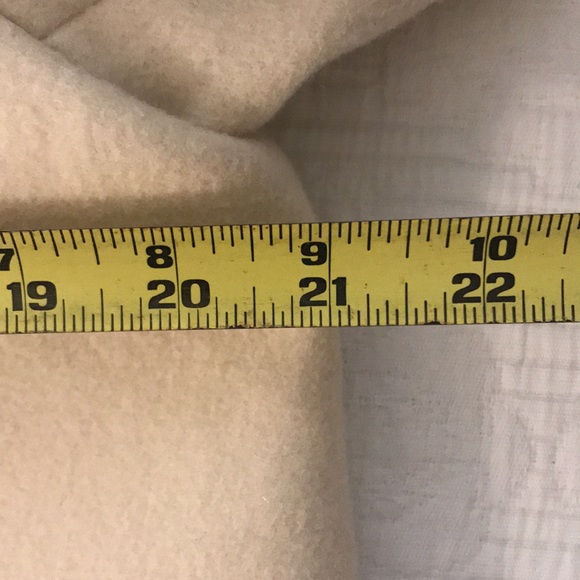 Banana Republic Cream Ivory Wool Double Breasted Women's Coat Size L - Picture 14 of 16